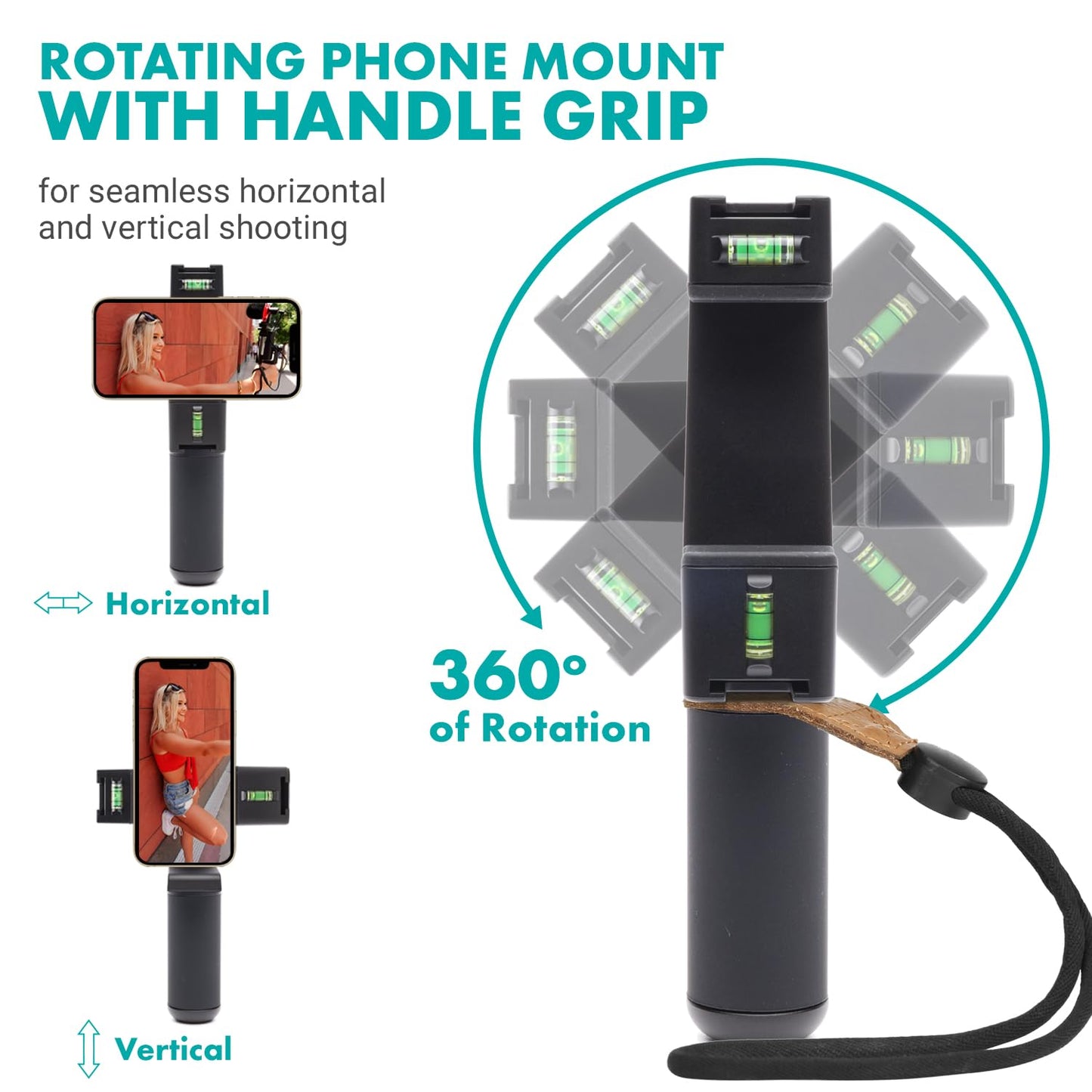Movo iVlogger-PRO Vlogging Kit with Full Tripod for iPhone/Android - YouTube Starter Kit for Content Creators - Accessories: Phone Tripod, Phone Mount, RGB Light and VXR10 Shotgun Mic